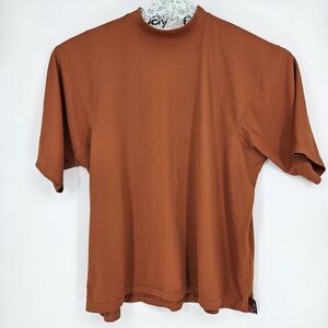 Footjoy FJ Shirt Mens‎ XXL Performance Longhorns Burnt Orange Golf Short Sleeve